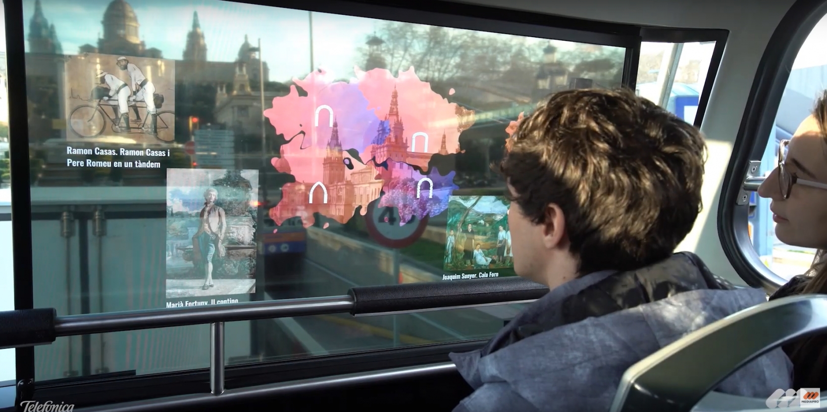 TELEFONICA AND MEDIAPRO DEBUT 5G AUGMENTED TOURISM WITH AR BUS WINDOWS